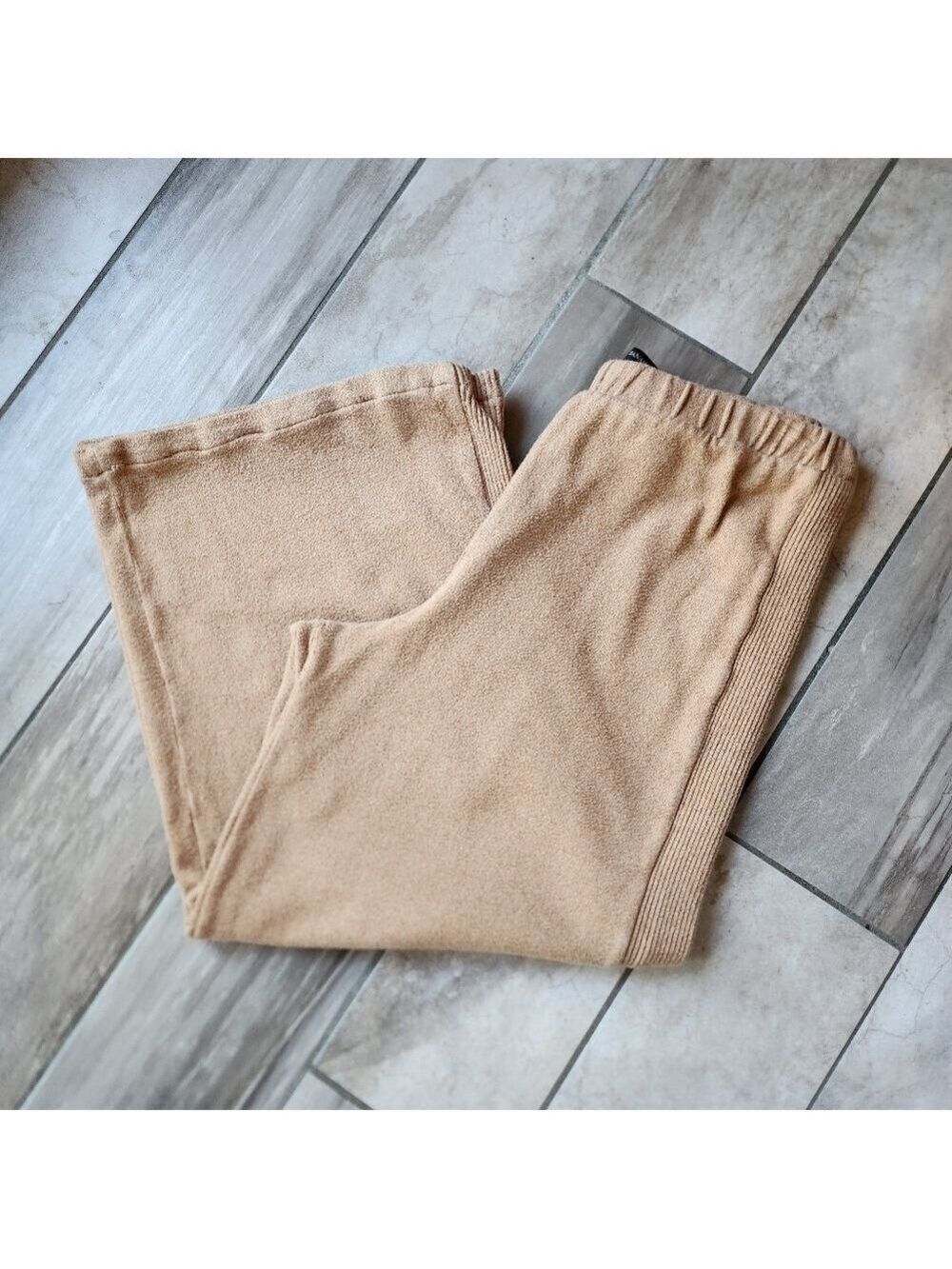 Cozy Camel Wide Leg Knit Lounge Pants By Banana Republic Size Mediym